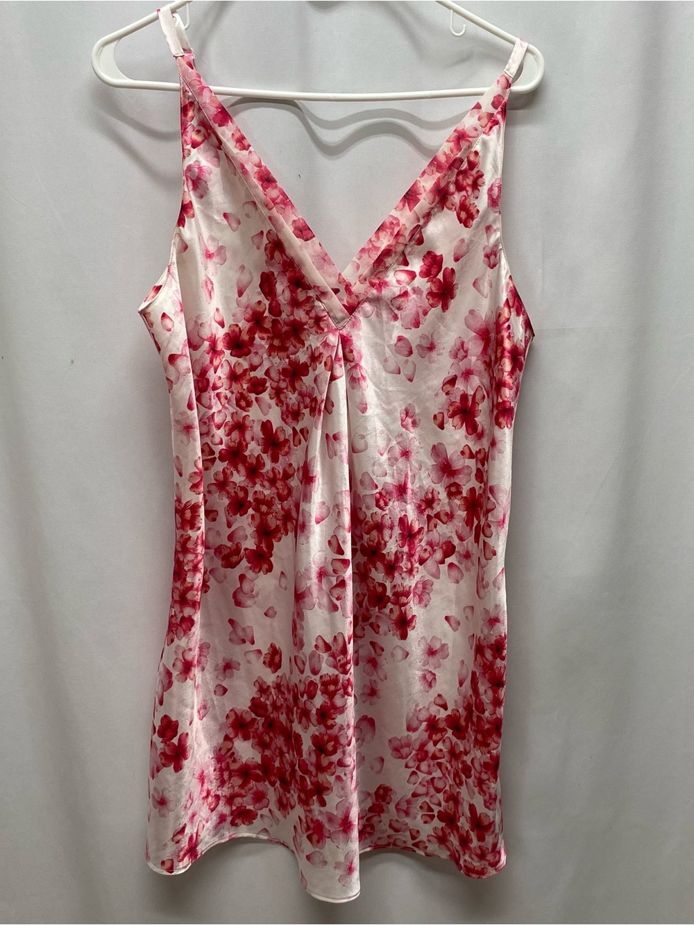 Oscar De La Renta nightie nightgown pink label large floral lingerie retro pink